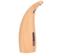 Distributeur Automatique de Savon, Distributeur de Liquide à Grains de Bois, récipient de Savon sans, capteur Automatique pour Salle de Bains, Cuisine, Salle à Manger