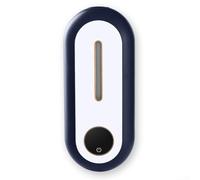 Distributeur automatique de savon en mousse mural avec capteur, grande capacité de 450 ml, rechargeable par USB-C, étanche, pour salle de bain, cuisine, usage domestique (bleu)