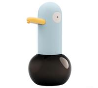 Distributeur automatique de savon en mousse pour les mains avec capteur infrarouge sans contact, 400 ml, rechargeable pour salle de bain et cuisine, pour usage domestique (bleu)