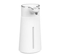 Distributeur automatique de savon mousse 400 ml sans contact avec induction rechargeable pour comptoir de cuisine, salle de bain, machine à laver les mains rechargeable