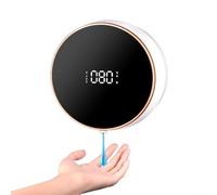 Distributeur automatique de savon mousse avec montage mural sans contact, capacité de 300 ml, réglage à 3 niveaux, affichage de la température et protection IPX5 pour salle de bain, cuisine et hôtel