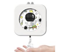 Distributeur automatique de savon pour mains - 350 ml avec capteur intelligent moussant astronaut - Distributeur automatique de savon moussant rechargeable, pour salle de bain, lavabo, cuisine, hôtel