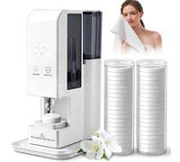 Distributeur Automatique de Serviettes Chaudes, Chauffage Rapide, température constante de 55 °C, capacité de 500 ML, avec 20 Serviettes compressées, pour Salon de,A