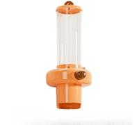 Distributeur automatique de tasse de type presse monté pour refroidisseur d'eau avec grande capacité et couvercle transparent de couleur rouge lait avec montage sans dommage pour la maison (orange)
