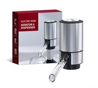 Distributeur automatique de vin avec aérateur électrique, buse en acier inoxydable et corps acrylique contact alimentaire pour bar, fête, cuisine pour décantation rapide