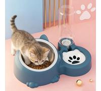Distributeur automatique d'eau et de nourriture pour chat, capacité anti-basculement, fournitures pour chien/chat pour voyage, distributeur intelligent 2 en 1 de boisson et de nourriture pour animaux