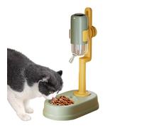 Distributeur automatique d'eau pour animaux domestiques, abreuvoir surélevé avec distributeur à débit lent, 750 ml, anti-goutte et hauteur réglable, pour petits animaux, hamster, lapin et hérisson