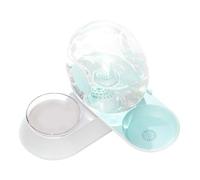 Distributeur Automatique d'Eau pour Chats - Abreuvoir à Siphon Résistant aux Renversements avec Mangeoire,Distributeur Automatique de Nourriture et d'Eau - Pour Chiots Chats Lapins et Autres Petits An