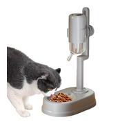 Distributeur automatique d'eau pour chats - avec bouteille à hauteur réglable, distributeur d'eau sur pied pour animaux de compagnie 750 ml | pour hamster écureuil et hérisson
