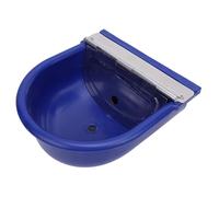 Distributeur Automatique D'eau pour Chien, Bol D'eau Potable pour Animaux en Acier Inoxydable, Distributeur D'eau Automatique pour Cheval, Chèvre, Vache, Bétail (bleu foncé)