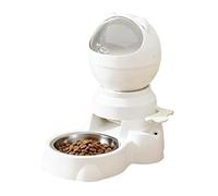 Distributeur Automatique | Gamelle Interactive Grande Capacité | Station d'alimentation Chat 1,5 L Distributeur Chien,Chatons, Chiots, Races Petites et Moyennes, Maison, extérieur, Balcon,