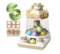 Distributeur automatique Gashapon - Matériau ABS durable, kit d'autocollants de dessin animé DIY, petit jeu de distributeur de prix | Mini machine à griffes, jouet, station cadeau interactive pour