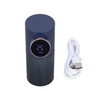 Distributeur Automatique Intelligent de Savon en Mousse sans Contact, Chargement USB, réservoir d'eau Ouvert de Grande capacité de 320 ML pour Cuisine, Salle de Bain, Bleu foncé,