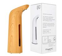 Distributeur automatique intelligent sans contact avec capteur infrarouge pour lavage à la main, organiseur de ménage de salle de bain, couleur bois clair