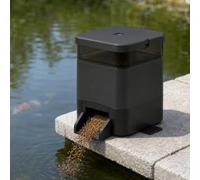Distributeur Automatique Poisson Solaire, Distributeur de Nourriture pour Poisson de Bassin avec Application, 1-12 Repas Quotidiens, Trémie Transparente 4L, Pour Carpes Koï et Poissons Rouges Black