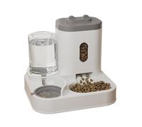 Distributeur Automatique pour Animaux Station Conteneur Alimentaire 2-en-1