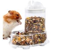 Distributeur Automatique pour Hamster,Bac à Nourriture Automatique pour Hamster - Mangeoire Grande Capacité avec Porte-Bouteille pour Alimentation et Friandises Lapins Éducation