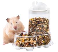 Distributeur Automatique Pour Hamster - Bac à Nourriture Automatique pour Hamster,Support Pour Bouteille D'eau Avec Distributeur De Friandises - Utilisation Intérieur/Extérieur - Nidification Et Éduca