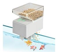 Distributeur automatique pour poissons d'aquarium avec minuteur, 500 ml, grande capacité, distributeur automatique avec affichage LED pour petit aquarium, tortue, betta, koi en vacances, week-end
