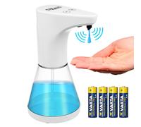 Distributeur automatique Promedix, récipient distributeur pour savons liquides, liquides désinfectants, 480ml, 4xAA PR-530 + 4x Varta Industrial LR6/AA R-06 Ba