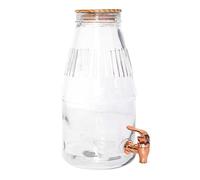 Distributeur Boisson avec Robinet 3,8 L - Fontaine à Eau et Cocktail - Bol à Punch - Fontaine pour Limonades - Bonbonne - Bocal