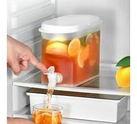 Distributeur Boisson Avec Robinet, Reserve Eau Frigo, Distributeur D'eau Froide Pour Réfrigérateur, Distributeure De Jus De Fruit Réfrigérée, Bouilloire À Eau Froide De 2.8L, Pour Thé Glacé, Limonade