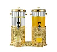 distributeur boisson Distributeur de boissons en acier inoxydable, avec noyau de glace, robinet anti-fuite, for fêtes et mariages verre(16L)
