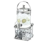 distributeur boisson Distributeur de boissons froides, avec bouteille d'eau, support de pichet en verre et robinet en métal, idéal for les fêtes et les bars frigo