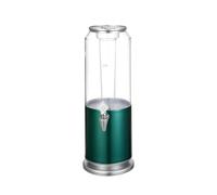 distributeur boisson Distributeur de boissons, rond 3L avec récipient en plastique et tube infuseur en option Base et couvercle en acier inoxydable verre(Green1)