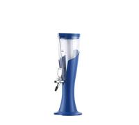 distributeur boisson Tour de bière, distributeur de boissons de 1,5 l, avec robinet et Tube de glace, for fêtes, Bars, Pubs, Restaurants frigo(Blauw,3L)