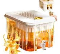 Distributeur Boissons Avec Robinet, Récipients Boissons Transparents Réfrigérateur, Distributeur Boissons Réfrigérateur, Carafe Eau Avec Robinet, Fontaine Boissons Pour Limonade, Soda