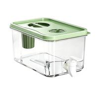 Distributeur boissons polyvalent, récipient eau 2,8L, pot boisson 8,2x5,5 pouces avec robinet, distributeur de réfrigérateur compact PP, récipient pratique avec style fonctionnel, accessoire cuisine