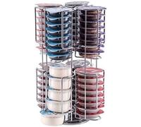 Distributeur Capsules HONO Rotatif 360° - Porte 64 Capsules Tassimo - Support Café Chromé en Métal