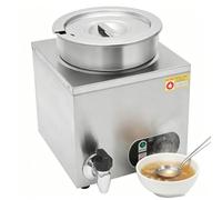 Distributeur Chauffe-Fromage avec Robinet, Chauffe-Aliments Commercial 7L