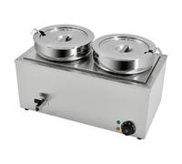 Distributeur Chauffe-Fromage avec Robinet, Chauffe-Aliments Commercial 7L