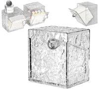 Distributeur Coton-Tiges Transparent avec Support Mural Vendos85