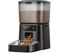 Distributeur Croquettes Automatique Chat Chien 3,5L, Mangeoire Programmable 1-6 Repas/Jour, Gamelle Automatique