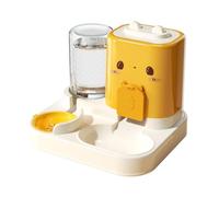 Distributeur Croquettes Chat Automatique 2-en-1 - Mangeoire avec Bol d’Eau 2.2L + 1.5L, Distributeur Eau Chat pour Chatons, Chiens de Petite Taille, Alimentation Continue,Gamelle pour chat, gamelle po