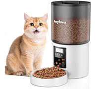 Distributeur Croquettes Chat Automatique 4L Distributeur Croquettes Cha, Fonction Vocale 10s, 6 Repas par Jour, Minuterie Programmable Distributeur De Croquettes pour Chats et Petits Chiens