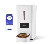 Distributeur Croquettes Chat Automatique 8L, WiFi App, Dosage 20g | Distributeur croquettes chats & chiens, 1-10 repas/jour, voix, anti-blocage, bol inox, maison & voyage