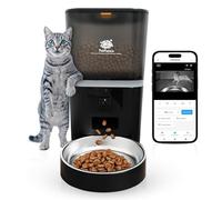 Distributeur croquettes Chat Automatique avec caméra - Contrôlez à Distance Les Repas et surveillez Votre Chat - Gamelle Intelligente connectée - Sérénité et Lien, même en Votre Absence