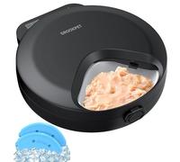 Distributeur Croquettes Chat Automatique Humide: Distributeurs de Nourriture pour Chiens avec Minuterie Programmable et Refrigere - Gamelle Automatique Chat sans Fil a Pile - Mangeoire Animaux 4 Repas