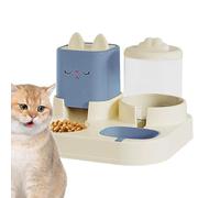 Distributeur Croquettes Chat, Chien Automatique, Lot De 2 Distributeurs d'eau Automatiques pour Chat Gamelle À Nourriture Et À Eau pour Animaux De Compagnie pour Chiot, Chaton,1.8l/2.2L