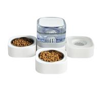 Distributeur Croquettes Et Eau pour Chien Base Antidérapante avec Bol