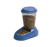 Ferplast Distributeur Croquettes Zenith 3l En Plastique - 29,2x20,2x28,8 - Bleu - Chien Et Chat