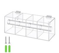 Distributeur d ' autocollants mesurant avec trous de pour une installation et une organisation faciles, de rangement en acrylique