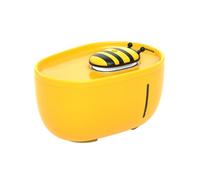 Distributeur D’Eau à Cycle Automatique 2l en Plastique Jaune | Portable et Léger, Surface Lisse, pour Chat et Abeille, Format Compact pour Usage Quotidien
