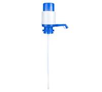Distributeur D’eau à Pompe Manuelle pour Seau, Pression à Main | ABS Bleu et Blanc, Couvercle Anti-poussière, Trois Tubes Réglables, pour Jerrican et Usage Mobile