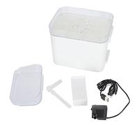 Distributeur d’Eau Automatique pour Animaux avec Interface USB, Bol Transparent Beige 2L - Protection Coupe - Circuit, Filtration Avancée, Design Incliné Ergonomique (Jane Eyre Blanc Transparent)