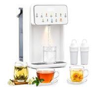 Distributeur d’Eau Chaude 3,5 L avec Ultrafiltration, Eau Chaude Instantanée en 3 s, 7 Niveaux de Température, 8 Volumes d’Eau, Sécurité Enfant, Économe en Énergie pour Thé, Biberon & Bureau
